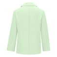 thumbnail image 4 of tklpehg Casual Blazer for Women Coats Lightweight Blazer Open Front Lapel Long Sleeve Work Office Blazer Jacket Loose Fall Coat Long Sleeve Leisure Overcoat Solid Color Outwear Green M, 4 of 7