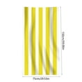 thumbnail image 3 of Honeeladyy Stripe Bath Towel, Outdoor Quick-Dry Sand-Resistant Beach Towel, 59"X30" Towel, Super Absorbent Microfiber Towel for Travel, Swimming, Pool, Beach,Travel, Gym & Camping Yellow, 3 of 8