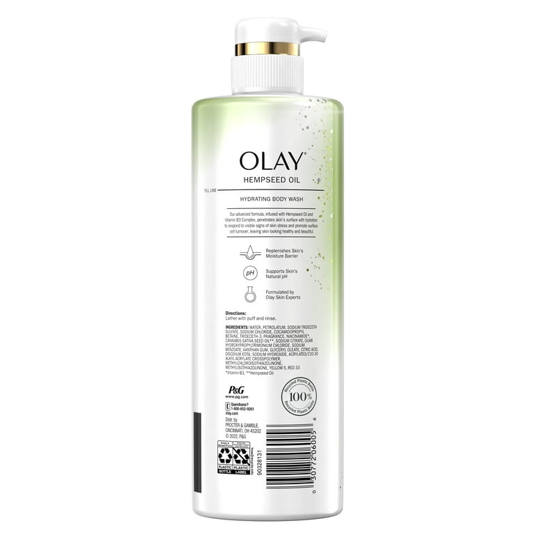 Olay Hydrating Body Wash with Hempseed Oil and Vitamin B3