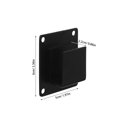 thumbnail image 2 of Phenofice 1Set Heavy Duty Wall Shelf Hook Bracket Black for Garage Home Storage and Display, 2 of 8