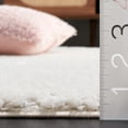 thumbnail image 4 of SAFAVIEH Tahoe Ainsley Geometric Shag Runner Rug, Ivory, 2' x 9', 4 of 7