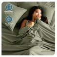 thumbnail image 3 of Full XL Sheet Set Luxury 1800 Ultra-Soft Microfiber 4 Piece Set Bedding for All Seasons Sage, 3 of 9