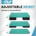 thumbnail image 6 of The Step Original Circuit Size Aerobic Platform, Nonslip Platform With Four Black Risers, 6 of 7