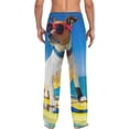 thumbnail image 2 of Jack Russell Dog Surfing Mens Pajama Pants Sleepwear Lounge Men's Pajama Bottoms Gift for Family Friends, 2 of 6