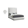 thumbnail image 2 of Meridian Furniture Brooke Cream Linen Textured Fabric Queen Bed, 2 of 8