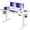 White, variant on Amadwell 55" Electric Height Adjustable Standing Desk, 27.6" Deep Work Table with Cable Management, Home Office Desk