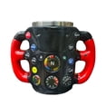 thumbnail image 1 of Feltree Tasse en Acier Inoxydable Isolée au Design de Volant pour les Passionnés d'Auto avec Poignée Ergonomique, 1 of 8