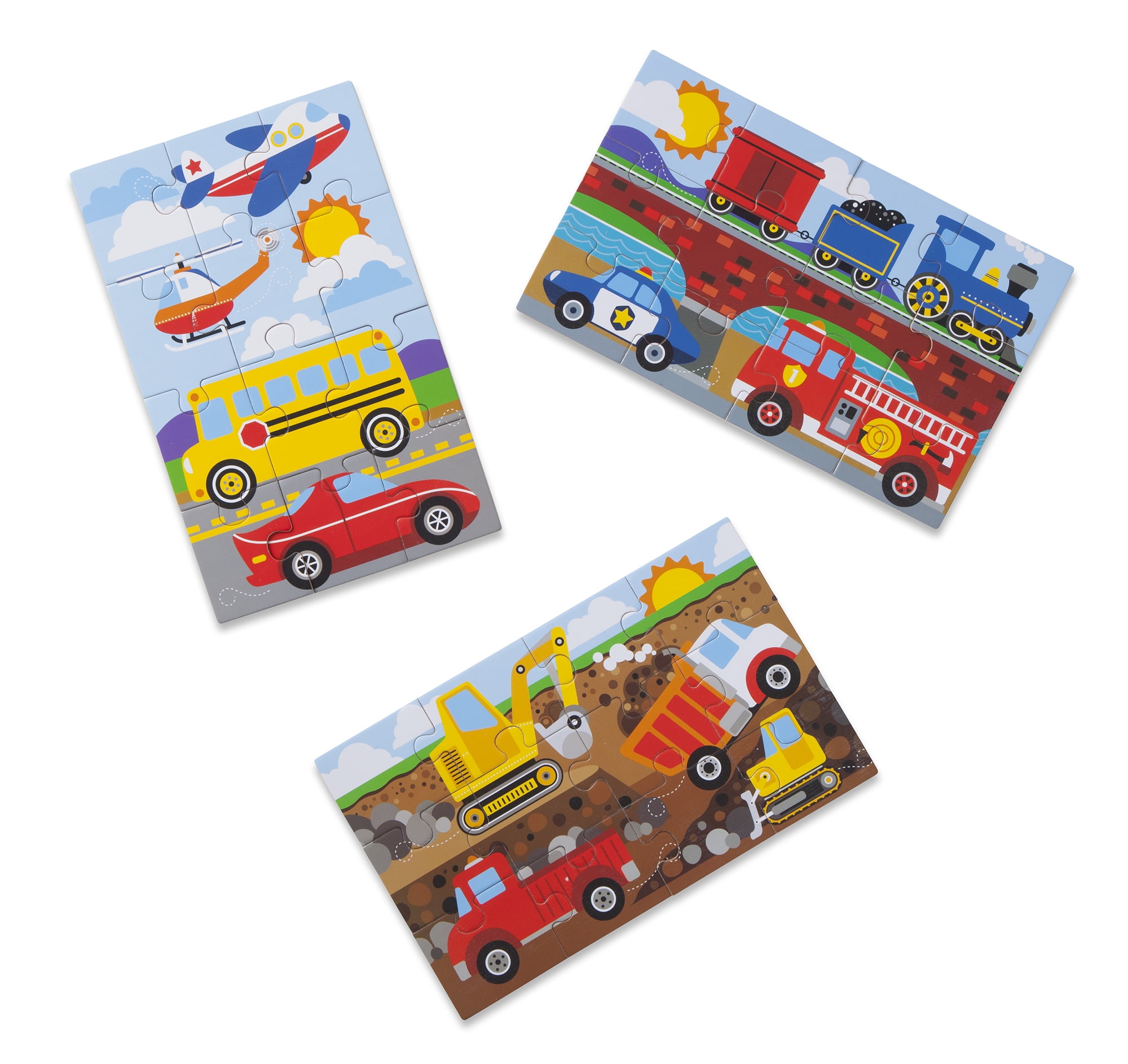 melissa and doug wooden puzzles in a box