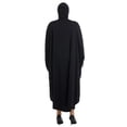 thumbnail image 6 of Women's Plus Size Abaya Maxi Dress Long Sleeve Batwing Sleeve Sequin Tassel Trim Loose Fit Caftan Robe Islamic Prayer Dress Elegant Evening Party Wedding Guest, 6 of 8