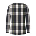 thumbnail image 6 of Stichou Sweatshirt for Women Long Sleeve Shirts Crew Neck Tops with Buttons Spring Fashion Outfits Winter Clothing Black S, 6 of 6