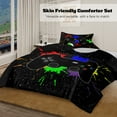 thumbnail image 6 of BlessLiving 3Pcs Game Controller Comforter Set Twin Size Gaming Bedding Set for Kids Boys Gamer, Black, 6 of 8