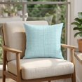 thumbnail image 4 of 24x24 Pillow Covers Set of 2, Teal Rustic Square Throw Pillow Covers for Couch/Sofa/Living Room, Vintage Farmhouse Aqua Solid Color Decorative Soft Pillowcases for Couch Throw Pillows, 4 of 9