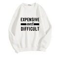 thumbnail image 5 of Women Sweatshirt Sweat Shirts Women Long Sleeve Womens Pullover Sweatshirts White Big And Tall Crewneck Sweatshirt Fall Clothing Adult Sweatshirt, 5 of 6
