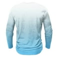 thumbnail image 4 of Mens Big & Tall T Shirts S-5X Plus Size Long Sleeve Button Crewneck Tshirts Shirt Lightweight Gradient Printed Pullover Slim Basic Tees Tops, 4 of 4