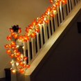 thumbnail image 4 of Paquete de 3 luces de otoño, decoraciones de otoño, 30 pies/60 luces LED de hoja de arce con pilas, luz de otoño. Afortunado Sencillez, 4 of 5