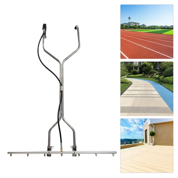 39” Professional Power Washer Broom Attachment, Stainless Steel Pressure Washer Water Broom with 7 Nozzles, 60°C/140°F Max Temperature Water Broom for Pressure Washer 1500-5000psi