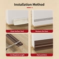 thumbnail image 4 of Door Draft Stopper for Cold Air Protection,Window Insulation for Winter with Strong Adhesive,Weather Stripping Door Seal for Tight Gaps,Door Weather Stripping, Door Seal & Stoppers for Bottom, 4 of 9