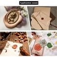 thumbnail image 4 of 1pc Alphabet J and H with Wreath Pattern Wax Seal Stamp Head 0.98" Removable Brass Head Vintage Sealing Stamp for Embellishment Packing Greeting Cards Letters Envelopes Golden, 4 of 7