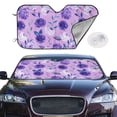 thumbnail image 2 of Haiem Violet Car Windshield Sun Shade - Blocks UV Rays Sun Visor Protector, Sunshade to Keep Your Vehicle Cool, Universal Fit SUV Van Sedan-Small, 2 of 7