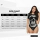 thumbnail image 5 of Balery Black White Hat Skull Body de cuello redondo de manga corta para mujer Tops de manga corta Tops básicos-Medium, 5 of 7