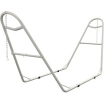 ZOPan Hammock Stand for 2 Person, Portable Adjustable Steel Frame Hammock Stand with Weather Resistant Finish, for 9-14ft Hammocks, 10.3', 550 lbs. Capacity, White