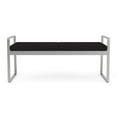 thumbnail image 4 of Gansett Reception Waiting Room Healthcare 2-Seat Bench / Silver Steel / Black, 4 of 5