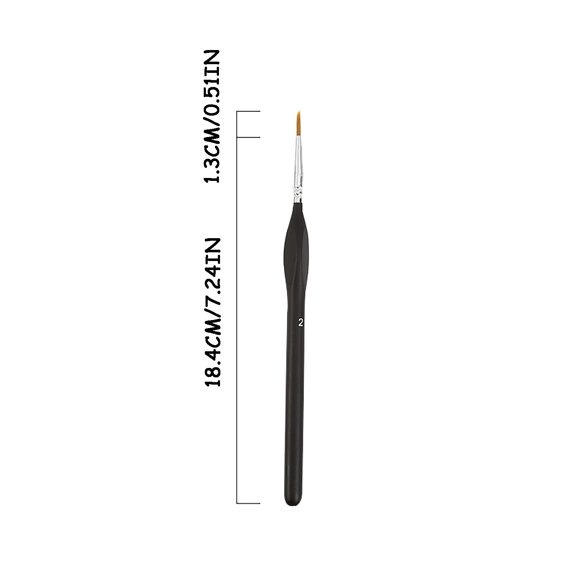 Agiferg Hook Line Pen Nylon Tip Hook Line Watercolor Gouache Oil Painting Brush