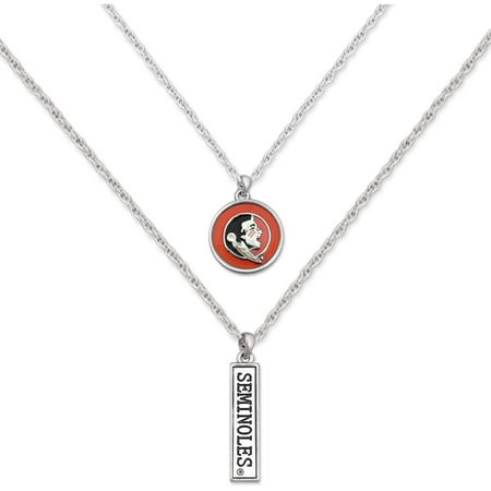 Florida State Seminoles Seminole Pendant - Florida State Seminoles Women's Campus Chic Double Down Necklace - No Size