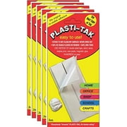 5 Pack Plasti-Tak The Original Re-usable Adhesive Putty- "The Duct Tape of Tak" Never Dries Out, Hundreds of Uses!