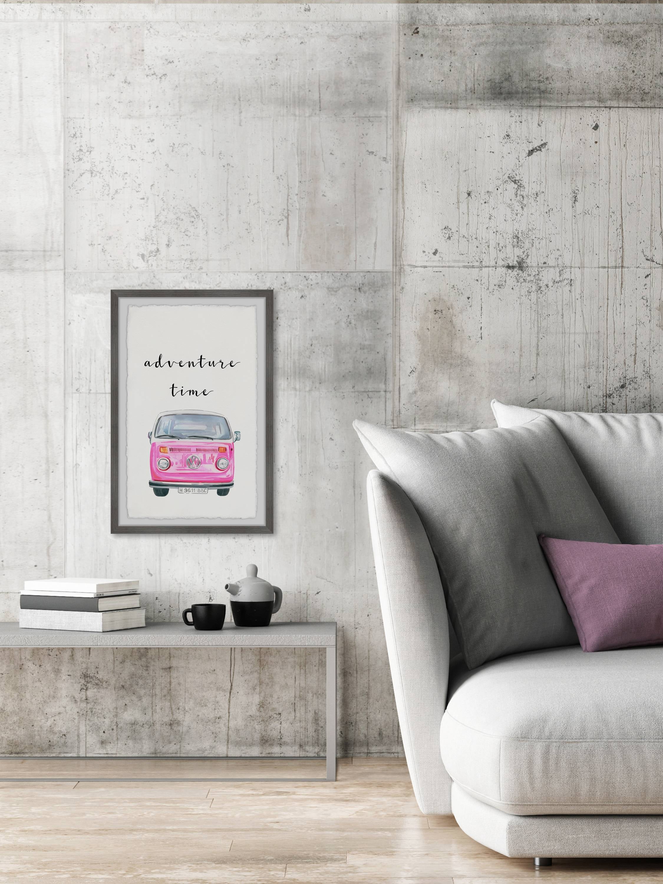 Marmont Hill Adventure Time Framed Wall Art, 12" x 1.5"