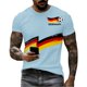 thumbnail image 4 of Women's Germany Football Graphic T-Shirt, Men's Soccer Graphic T-Shirt, Casual Short Sleeve Sports Top for Workout for Soccer Tournament 2026 Light Blue Size: 3XL, 4 of 4