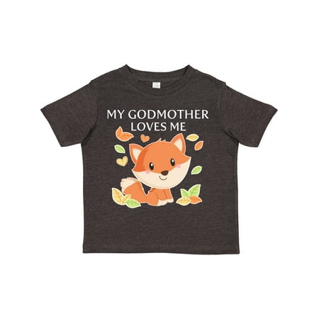 

Inktastic My Godmother Loves Me- Little Fox Gift Toddler Boy or Toddler Girl T-Shirt