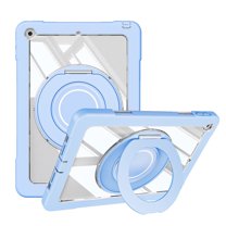 XYX Shockproof Tablet Case for iPad 9th 8th 7th Gen 10.2 inch 2021 2020 2019 with 360 Rotating Stand, Slim Lightweight Protective Case, Blue