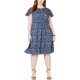 thumbnail image 1 of Vestido a capas Olivia de Lucky Brand para mujer, azul, 2X, 1 of 1