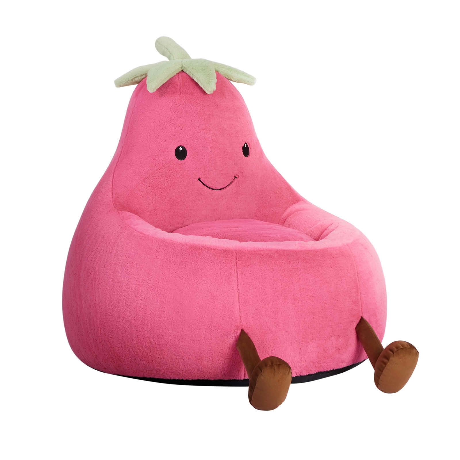MAYEERTY Toddler Children's Bean Bag Chair Artificial Rabbit Fur Cover Teenager Filled Sofa