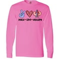thumbnail image 3 of Inktastic Peace, Love, Urology, Healthcare Craft Long Sleeve T-Shirt, 3 of 5