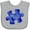 AC-Heather Grey, variant on Inktastic Autism Awareness Be Kind Dark Blue Puzzle Piece Boys or Girls Baby Bib