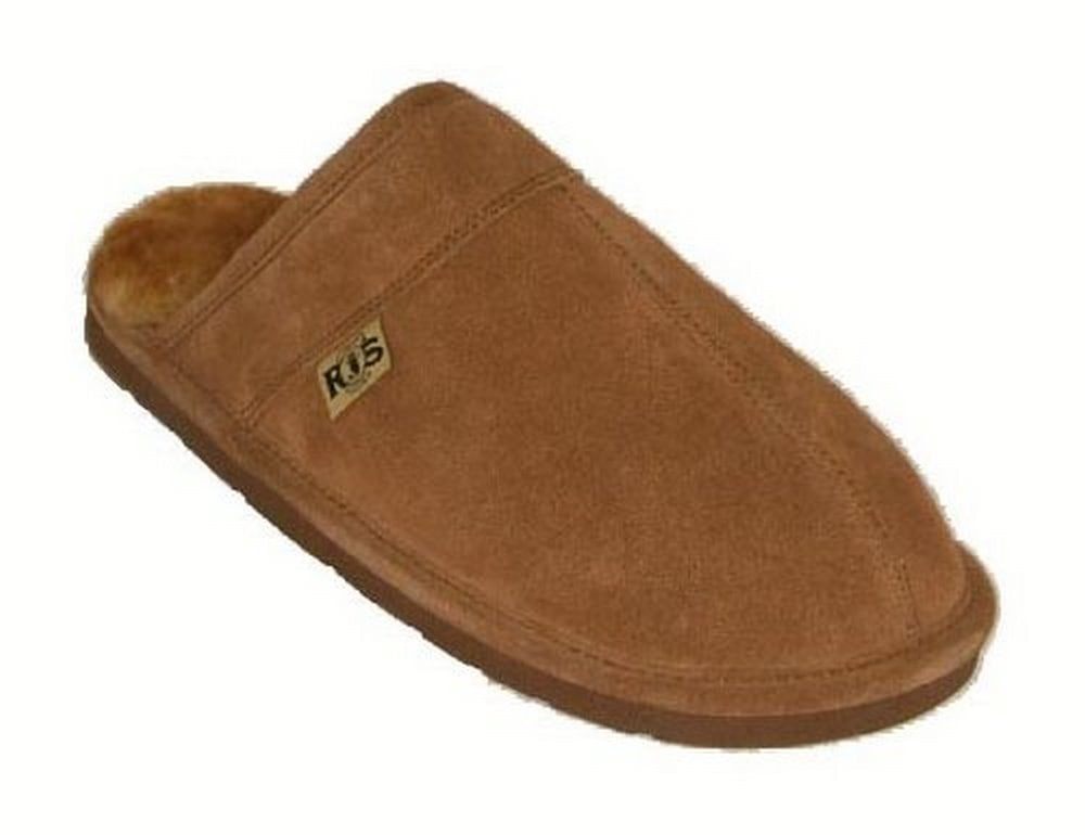 mens sheepskin lined slippers