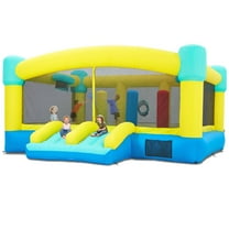 Big Bounce House,15 x 14.8 FT Inflatable Bounce Castle for Kids 3-12,Outdoor/Indoor Bouncy House with Blower,Slides,Obstacles,Trampolines,Basketball Hoop