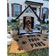 thumbnail image 4 of Aivituvin Outdoor Dog House with Metal Frame Anti-Bite Dog Kennel Waterproof Puppy Shelter Indoor for Small Medium Dogs with Porch, 4 of 11