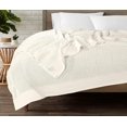 thumbnail image 4 of Pure 100% Organic Cotton Thermal Soft Lightweight Adult Cellular Blanket, 4 of 9
