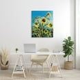 thumbnail image 2 of Stupell Industries Summer Sky Sunflower Field Contemporary Farm Florals Floral & Botanical Painting Wrapped Canvas Canvas Art Print Wall Art, 30 x 40, 2 of 7
