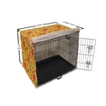 thumbnail image 6 of Autumn Dog Crate Cover, Seasonal Happy Colorful Doodle of Forest Rabbit Printed Illustration, Easy to Use Pet Kennel Cover Small Dogs Puppies Kittens, 7 Sizes, Dark Coral and Orange, by Ambesonne, 6 of 6