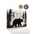 thumbnail image 2 of Rustic Bear Wall Art for Living Room,Canvas Picture Wall Decor for Bathroom Bedroom,Vintage Country Wildlife Forest Mountains Painting Artwork for Office Kitchen Hallway Dining Room Decor 20"x24", 2 of 8