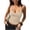 Beige -AG09, variant on Ribbed Tank Tops for Women Halter Neck Backless Cropped Camisole Sleeveless Stretchy Slim Fit Going Out Top Wine M
