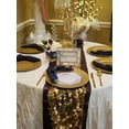 thumbnail image 4 of Your Chair Covers - 108 Inch Round Crinkle Taffeta Tablecloth Ivory, 4 of 5