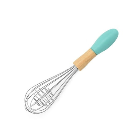 

10/12 Inch Stainless Steel Eggbeater Kitchen Wire Egg Whisk with Non-slip Wooden Handle