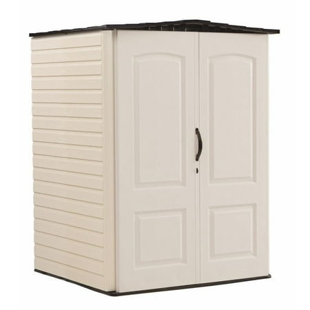 Rubbermaid 5 x 6 ft Large Storage Shed, Sandstone & Onyx