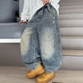 thumbnail image 5 of Boy's Pants Jeans Stretch Denim Loose Fit Long Autumn Winter School Play Activewear, 5 of 8