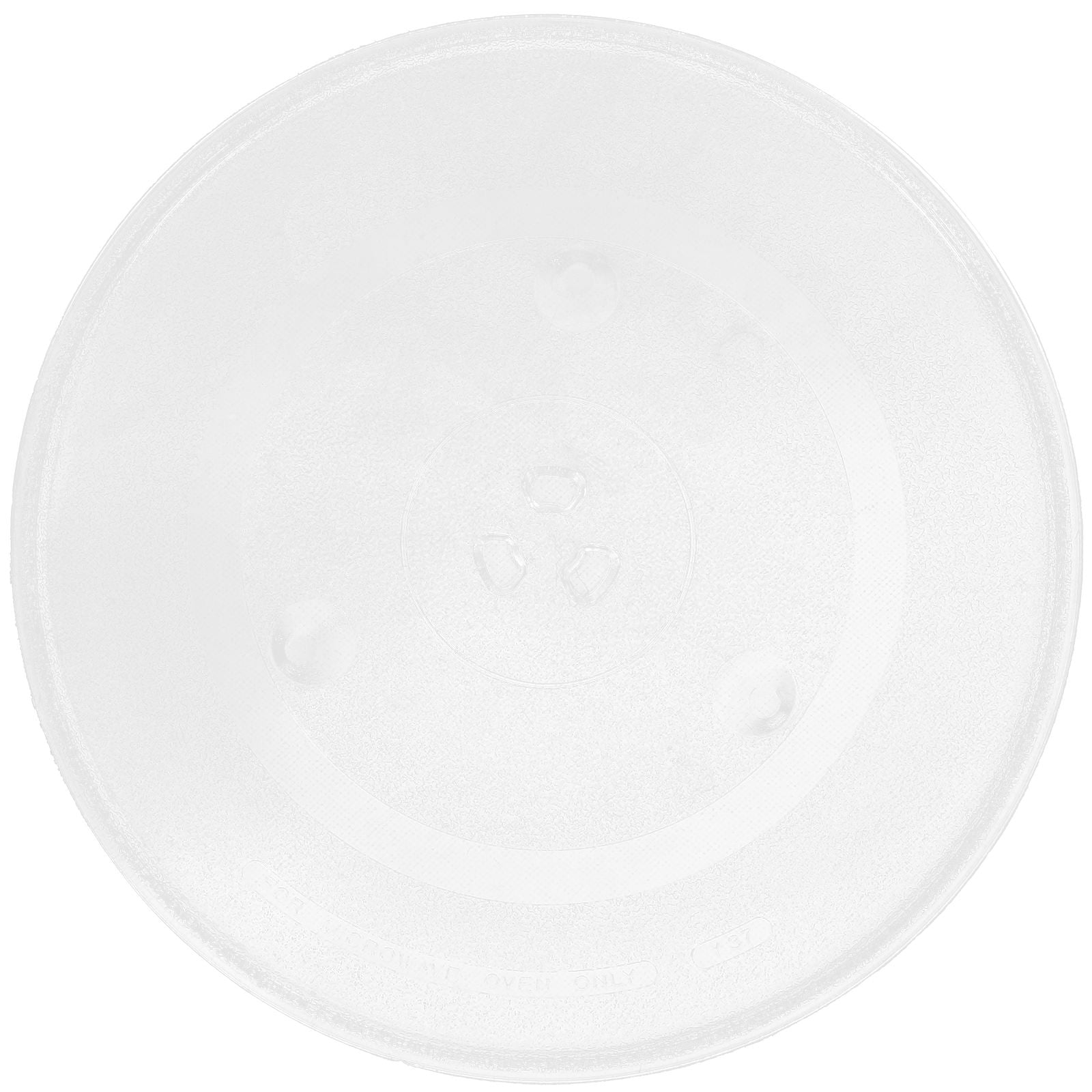 IBASETOY  Microwave Glass Turntable Plate Sturdy Heat-Resistant Transparent for Most Microwaves